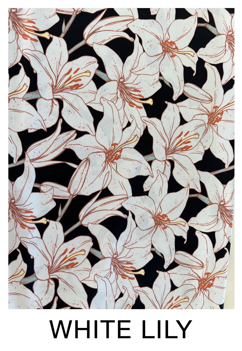 WHITE LILY PRINT